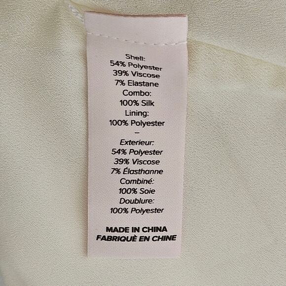 NEW Cinq à Sept Cara Tie Waist Mini Dress Size 4 Ivory Bridal‎ Satin - Picture 6 of 10